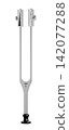 Medical Neurological Tuning Fork C 128 Isolated on White Background 142077288