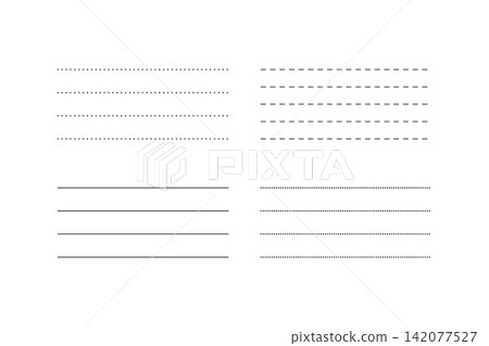 Lines to write on combine dotted dashed solid straight horizontal black styles Lines to write on combine dotted dashed solid straight horizontal black styles 142077527