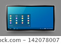 Modern Tablet Device User Interface With Application Dashboard 142078007