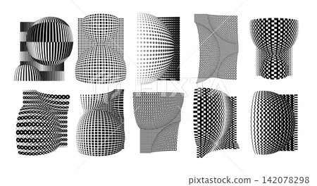 Set of modern decorative shape sphere ball abstract design Set of modern decorative shape sphere ball abstract design 142078298