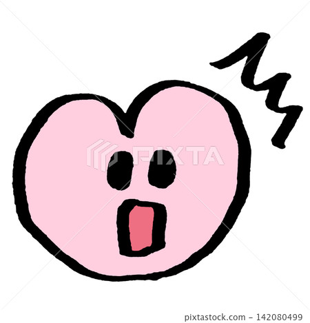 Surprised heart Surprised heart 142080499