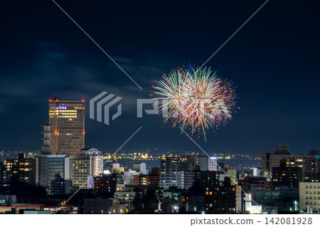 The Yamagata Grand Fireworks Festival takes place in the city center. The Yamagata Grand Fireworks Festival takes place in the city center. 142081928