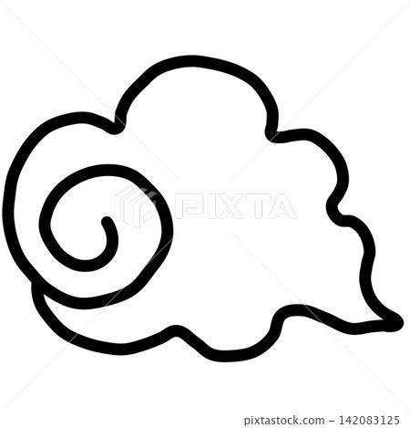 Simple cloud illustration Simple cloud illustration 142083125