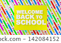 3D School Typography on Notepad with Color Pencil Pattern 142084152