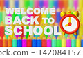 Back to School 3D Render with Alarm Clock 142084157