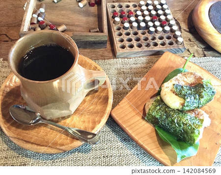 A breath at Japanese cafe A breath at Japanese cafe 142084569