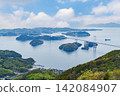 View of the Kurushima Strait from Kirosan Observation Park 142084907