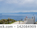 View of the Kurushima Strait from Kirosan Observation Park 142084909