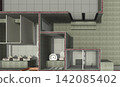 3D illustration of interior project  142085402