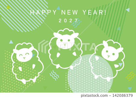 Year of the Sheep New Year's Card 10 Year of the Sheep New Year's Card 10 142086379