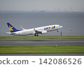 Skymark plane taking off from Haneda Airport 142086526