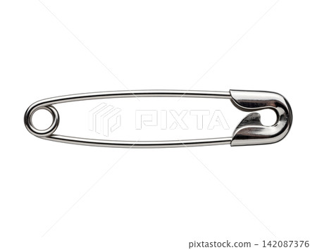 Clean safety pin steel element Clean safety pin steel element 142087376