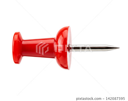 Isolated red thumbtack element design Isolated red thumbtack element design 142087395