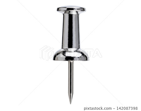 Isolated clean metal thumbtack element Isolated clean metal thumbtack element 142087398