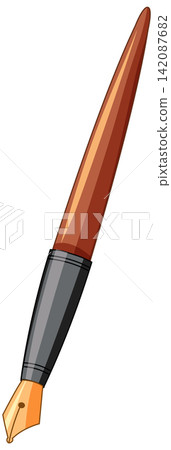 Classic Fountain Pen with Wooden Handle and Gold Nib Classic Fountain Pen with Wooden Handle and Gold Nib 142087682