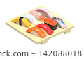 3D壽司圖標 142088018