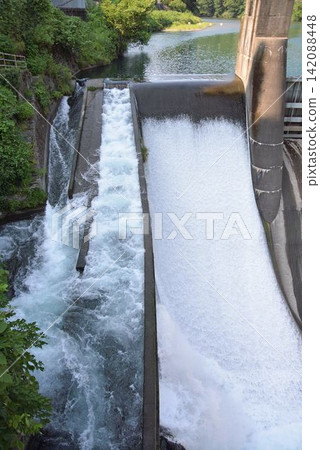 Fish ladder at Kinbara Dam Fish ladder at Kinbara Dam 142088448