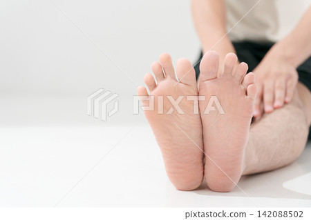 Close-up of a man's sole Close-up of a man's sole 142088502