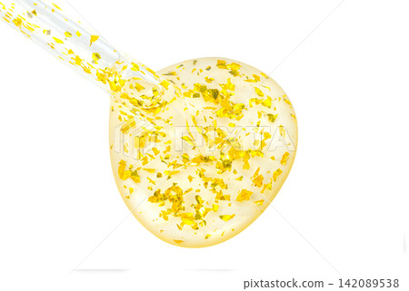 Gold Collagen Moisturizer Serum Drops White Background Facial cream and Protector skin Treatment facial essence oil, Vitamin C. Beauty and spa Concept Gold Collagen Moisturizer Serum Drops White Background Facial cream and Protector skin Treatment facial essence oil, Vitamin C. Beauty and spa Concept 142089538