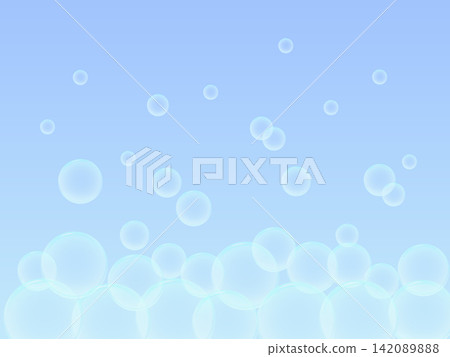 Soap bubbles and blue gradient background Soap bubbles and blue gradient background 142089888