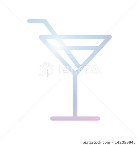 Wine glass icon design template Wine glass icon design template 142089945