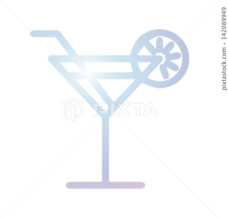 Wine glass icon design template 142089949