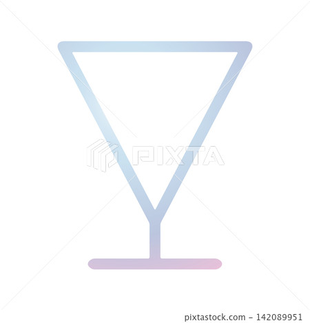 Wine glass icon design template 142089951