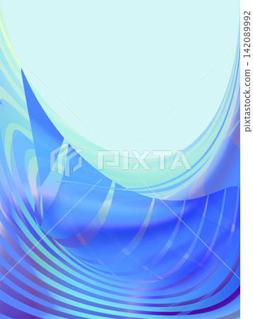 Wave-inspired design background; also recommended for ocean and wave poster designs. 142089992