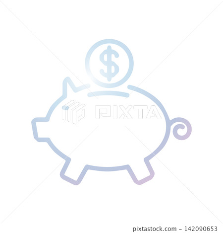Piggy Bank icon design template Piggy Bank icon design template 142090653