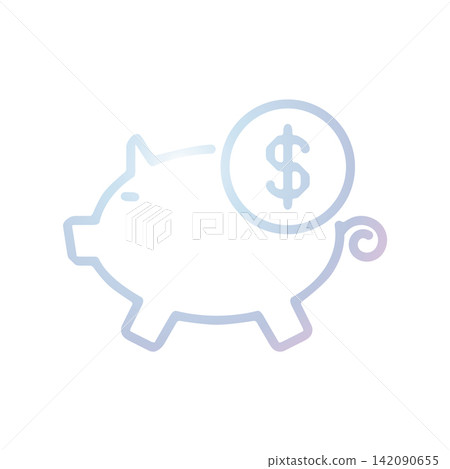 Piggy Bank icon design template Piggy Bank icon design template 142090655