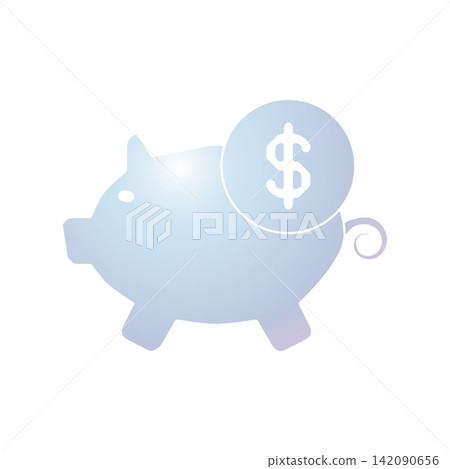 Piggy Bank icon design template 142090656