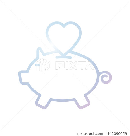 Piggy Bank icon design template Piggy Bank icon design template 142090659