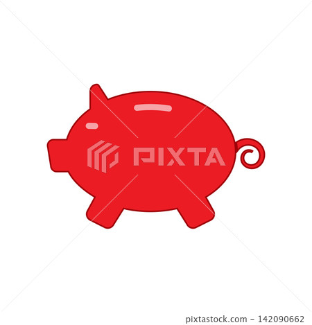 Piggy Bank icon design template Piggy Bank icon design template 142090662
