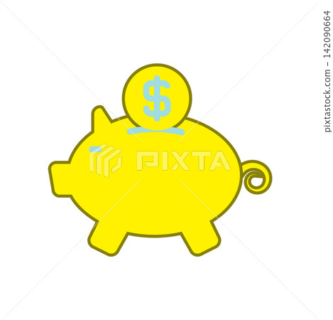 Piggy Bank icon design template Piggy Bank icon design template 142090664