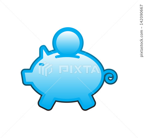 Piggy Bank icon design template Piggy Bank icon design template 142090667