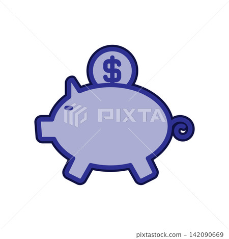 Piggy Bank icon design template Piggy Bank icon design template 142090669
