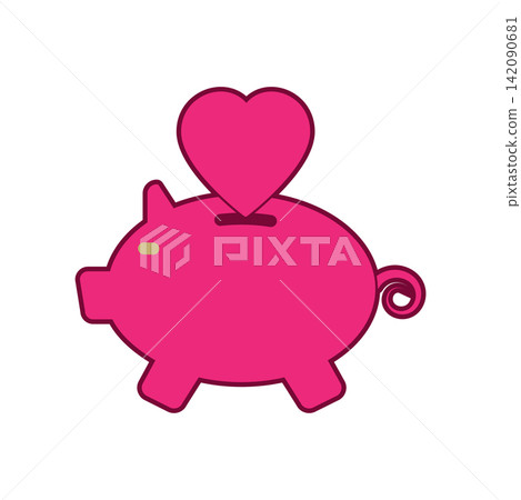 Piggy Bank icon design template Piggy Bank icon design template 142090681
