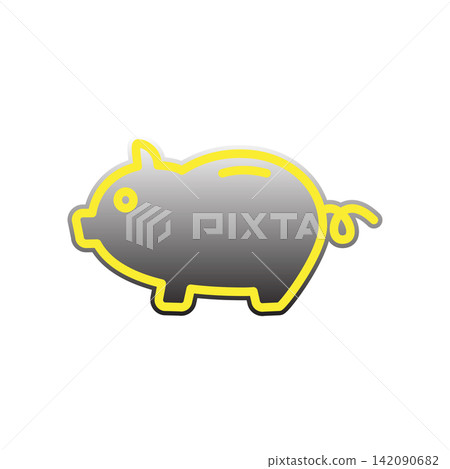 Piggy Bank icon design template Piggy Bank icon design template 142090682