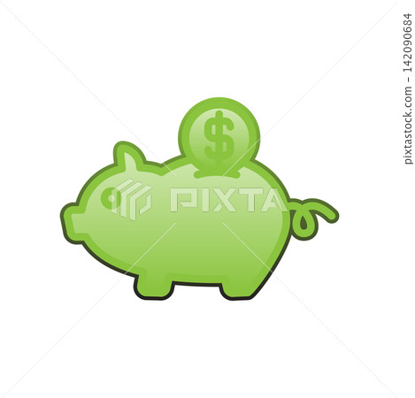 Piggy Bank icon design template Piggy Bank icon design template 142090684
