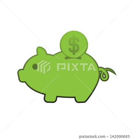 Piggy Bank icon design template Piggy Bank icon design template 142090685