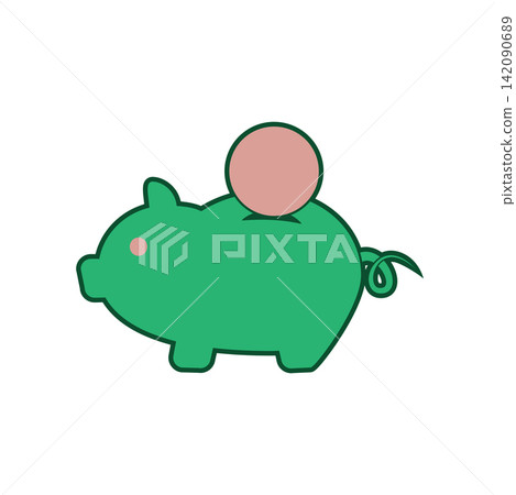 Piggy Bank icon design template Piggy Bank icon design template 142090689