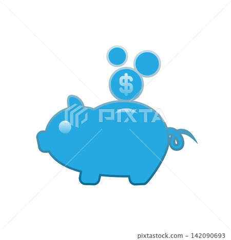 Piggy Bank icon design template Piggy Bank icon design template 142090693