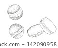 Hand-drawn illustration of baby castella 142090958