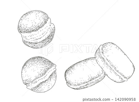 Hand-drawn illustration of baby castella Hand-drawn illustration of baby castella 142090958