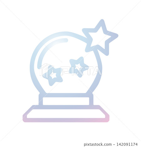 Magic Ball icon design template Magic Ball icon design template 142091174