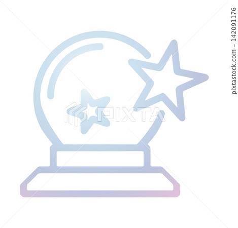 Magic Ball icon design template Magic Ball icon design template 142091176