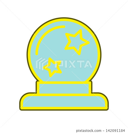 Magic Ball icon design template Magic Ball icon design template 142091184