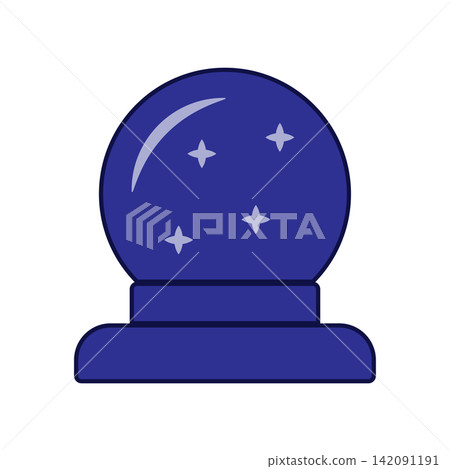 Magic Ball icon design template Magic Ball icon design template 142091191