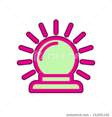 Magic Ball icon design template Magic Ball icon design template 142091192