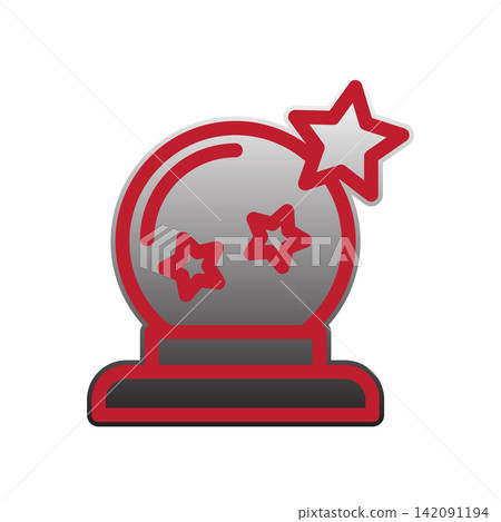 Magic Ball icon design template Magic Ball icon design template 142091194